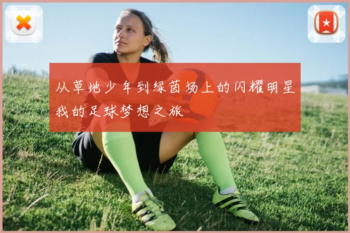 从草地少年到绿茵场上的闪耀明星我的足球梦想之旅